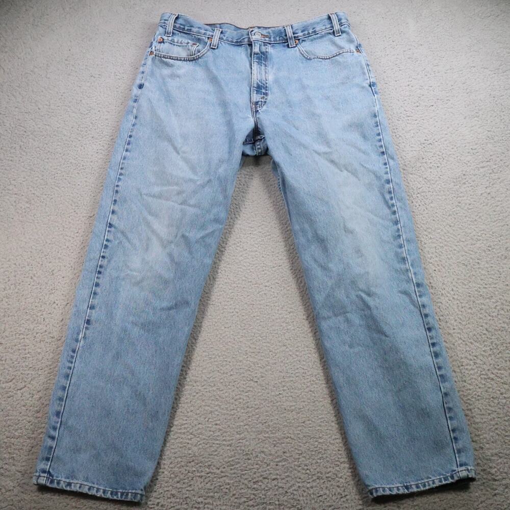 VINTAGE Levis Jeans Mens 36x32 Blue 550 Relaxed Fit Skater Hipster Denim Y2K